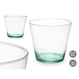 Jarron Vaso Conico Bajo Vidrio Reciclado 15X18.5Cm Giftdecor (4 Unidades) Precio: 24.50000014. SKU: B17GP53X39