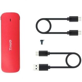 TooQ TQE-2201R Caja Externa SSD M.2 NVMe USB 3.1 Gen2 10Gbps Sin Tornillos Color Rojo Aluminio Incluye Cables USB-C TooQ TQE-2201R Caja Externa SSD M.2 NVMe USB 3.1 Gen2 10Gbps Sin Tornillos Color Rojo Aluminio Incluye Cables USB-C