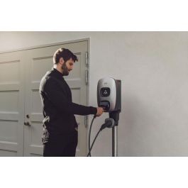 Charge Amps Soporte de Poste Único Dawn para Estación de Carga Eléctrica 60mm, Exterior, IP44, Aluminio Reciclado