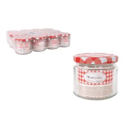 Bote de vidrio con tapa 330 cc - Inde (12 Unidades) Bote de vidrio con tapa 330 cc - Inde (12 Unidades)