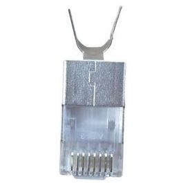 Equip 121148 Conector RJ45 blindado Cat.8.1 Macho Derecho Plata (Set 50 unidades)