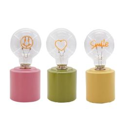 Decoracion Luminosa Urban DKD Home Decor Rosa Verde 8 x 18 x 8 cm (6 Unidades) Precio: 56.58999995. SKU: B1KATS76W5