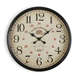 Reloj de Pared Versa Beaujolais Metal 13,5 x 50 x 50 cm