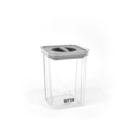 Quttin Tarro Hermético PET 1100 ml, 11,2 cm Ancho x 11,2 cm Largo x 15,5 cm Alto (12 Unidades)