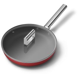 Smeg CKFF2801RDM Sartén Bratpfanne de 28 cm, Color Rojo