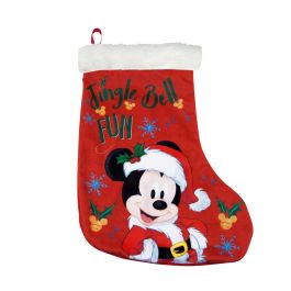 Safta Calcetín de Navidad Disney Mickey Mouse 42cm - Diseño "Happy Smiles" de Poliéster 300D - Decoración Navideña, +3 Años Precio: 7.69000012. SKU: S4307228