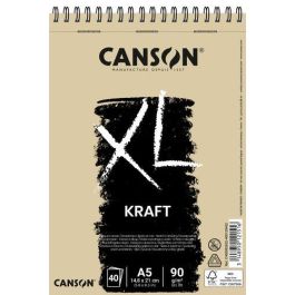 Bloc De Dibujo Canson Xl Kraft Con Espiral Papel Verjurado A5 90G 40H Precio: 5.50000048. SKU: B12J43NQWW