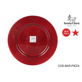 Inde Bajoplato de Vidrio Elite Glit Rojo Sta Clar, Plato Decorativo o Base, 31 cm (6 Unidades) Precio: 24.5509. SKU: B18PZHXKV9