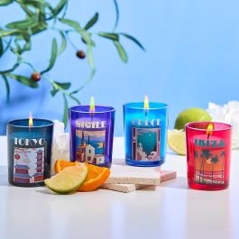 Home Deco Factory Vela Perfumada Dolce Vita Vidrio/Cristal Máquina Altura 6,7 cm