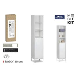 Inde Estanteria Lavabo 5 Niveles con Puertas Mueble 30x30x160 cm Precio: 42.50000007. SKU: B19WMJHEVR