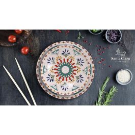 Santa Clara Plato Llano 26 cm Coimbra Monaco Brillo