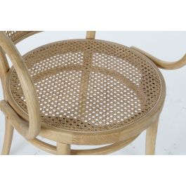 DKD Home Decor Silla Horeca Medallon fuyan 58x79.5x58 cm Olmo Ratan Natural