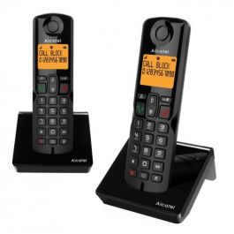 Alcatel Teléfono Fijo Inalámbrico Duo DECT con Manos Libres, Bloqueo de Llamadas y Contestador Precio: 36.49999969. SKU: S5615852