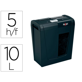 Destructora Rexel Secure S5 Negro (5H Tiras) Nv.Seg.2 - Particula 6Mm Dep.10L Precio: 55.89000043. SKU: B1D7YJGNVS
