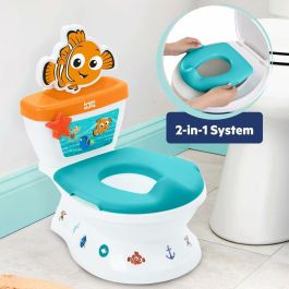 DISNEY BABY BRI17554 - Mini Inodoro Nemo con Reductor de Asiento 2 en 1 MySize - Orinal Extraíble Fácil Limpieza