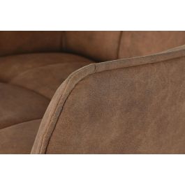 DKD Home Decor Taburete Loft Camel Negro 60 x 107 x 59 cm