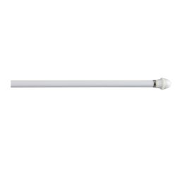 Cintacor Portavisillo extensible decorativo blanco 120-215 cm con soportes