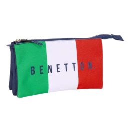 Bolso Escolar Portatodo Safta Triple Benetton Flag 120x220x30 mm