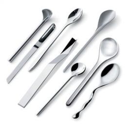 Alessi MSPOONSET Set de 8 Cucharillas para Café Acero Inoxidable 18/10