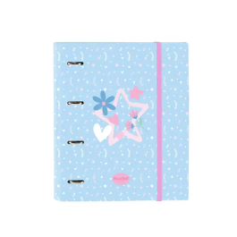 Carpeta de anillas BlackFit8 Smile Azul Rosa 27 x 32 x 3.5 cm Precio: 14.49999991. SKU: B1CCJQAJCL