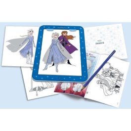 Educa Tableta de Dibujo Iluminada Disney Frozen AUC8412668183698 con 25 Modelos para Niños a Partir de 5 Años