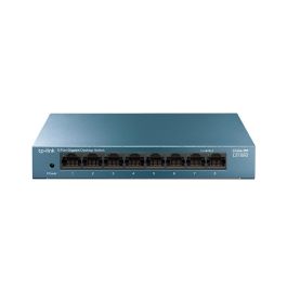 TP-Link LS108 Switch Sobremesa 8 Puertos Gigabit 10/100/1000Mbps, Metal, Sin Ventilador, Plug and Play, Calidad de Servicio (QoS), Tecnología Green Ethernet Precio: 24.95000035. SKU: S5602784