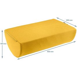 Reposapies De Escritorio Leitz Active Ergo Cosy Color Amarillo 260x140x405 mm