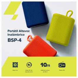 Canyon BSP-4 Altavoz Bluetooth Portátil, Lector TF, USB-C, 5W, Radio FM, Batería 1200 mAh, Color Gris Grafito