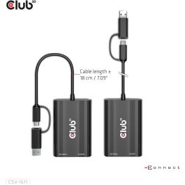 Club3D Adaptador USB Tipo C/A a HDMI y VGA