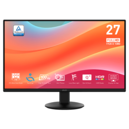 MSI Monitor PRO MP272L 9S6-3PD6CT-013, 27" Plano IPS, 1920x1080, 100Hz, Negro Precio: 175.79000032. SKU: B13LSYG52N