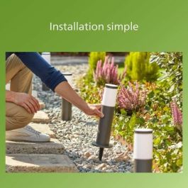 Philips PHI8719514477377 Pack 3 Terminales Exterior Garden Link Baja Tensión IP44 24W 2700K Antracita