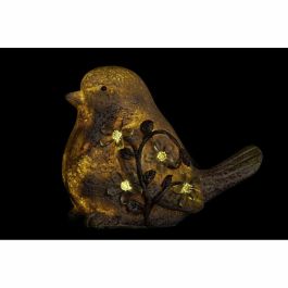 DKD Home Decor Figura Decorativa Animal Estilo Shabby Resina con LED, Colores Surtidos (Natural, Rosa, Verde), 10x17x20.5cm, Pack 3 Unidades