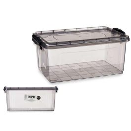 Caja Plastico Ordenacion Antracita 13,7L Kipit 27X18CM (12 Unidades) Precio: 79.98999998. SKU: B1G9K9S9DR