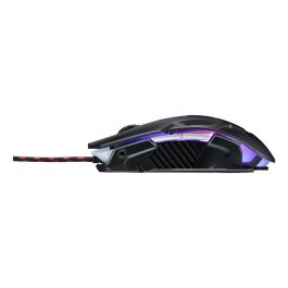 Acer Ratón Gaming Nitro Nmw200 Negro, Óptico 7200 DPI, 6 Botones, Retroiluminación LED 7 Colores, Cableado USB