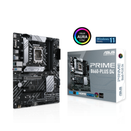 ASUS PRIME B660-PLUS D4 LGA 1700 DDR4 HDMI PCIe 4.0 4SATA USB 3.2 ATX