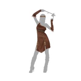 Disfraz India Mujer Adulto Vestido Marrón XS-S - Temática Lejano Oeste Disfraz India Mujer Adulto Vestido Marrón XS-S - Temática Lejano Oeste