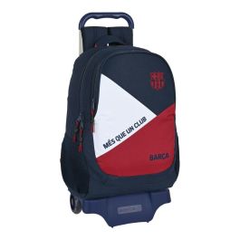 Mochila Escolar con Ruedas F.C. Barcelona Corporativa Azul Granate 32 x 44 x 16 cm Precio: 46.69000017. SKU: S4305315