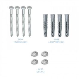 Tooq Soporte de Techo para TV/Monitor LPCE1155TSLI-B Giratorio Inclinable Extensible 139,7 cm (55") Negro