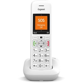 Gigaset E390 weiÃŸ int. Teléfono DECT/analógico Inalámbrico con Altavoz, Identificador de Llamadas y Agenda de 200 entradas Blanco