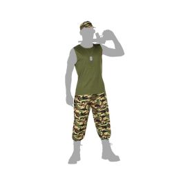Disfraz Militar Hombre Adulto Camuflaje Verde M-L Disfraz Militar Hombre Adulto Camuflaje Verde M-L