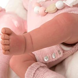 Muñecas Arias Muñeca Reborn Anais 45 cm con Manta y Peluche