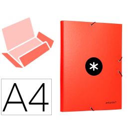 Carpeta Antartik Gomas A4 3 Solapas Carton Forrado Color Roja Precio: 7.2478996733. SKU: B1KJ77TXSD