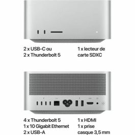 Apple MU973FNA Mac Studio Chip M3 Ultra, 96GB RAM, 1TB SSD, 28 núcleos CPU, 60 núcleos GPU 2025 Apple MU973FNA Mac Studio Chip M3 Ultra, 96GB RAM, 1TB SSD, 28 núcleos CPU, 60 núcleos GPU 2025