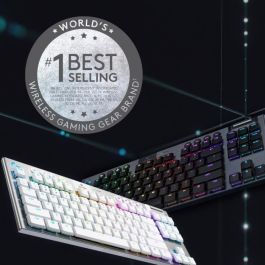 Logitech G915 TKL LIGHTSPEED RGB Teclado mecánico para juegos, inalámbrico, sin teclado numérico - GL Clicky