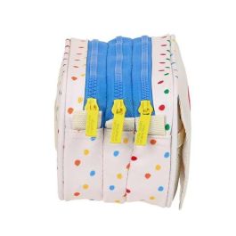 Portatodo Triple Benetton Topitos Blanco (21,5 x 10 x 8 cm) Portatodo Triple Benetton Topitos Blanco (21,5 x 10 x 8 cm)