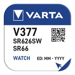 Micro pila de boton varta silver sr66 - v377 1,55v (blister 1 unid.) ø6,8x2,5mm Precio: 0.69000008. SKU: S0429864