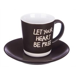 Vessia Set 4 Tazas Surtidas de Cerámica 180 ml aptas para Horno, Lavavajillas y Microondas 34.5x8x17.5 cm (Set de 6)