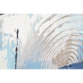 DKD Home Decor Cuadro Loft Abstracto Pintado a Mano Azul Rojo 120x80 cm (2 Unidades)