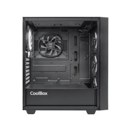 Coolbox GA300 Grid Line Caja PC Gaming Torre ATX ARGB con Cristal Templado y 5 Ventiladores