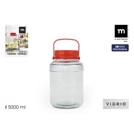 La Mediterranea Tarro de Vidrio con Tapa y Asa, 5000 ml – 17.8 x 17.8 x 28 cm (4 Unidades) Precio: 19.89000057. SKU: B1FJVYTXXL